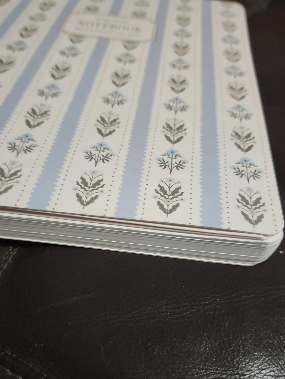 Brand New Fringe Floral Charleston Wavy Blue  Spiral 📓 Notebook